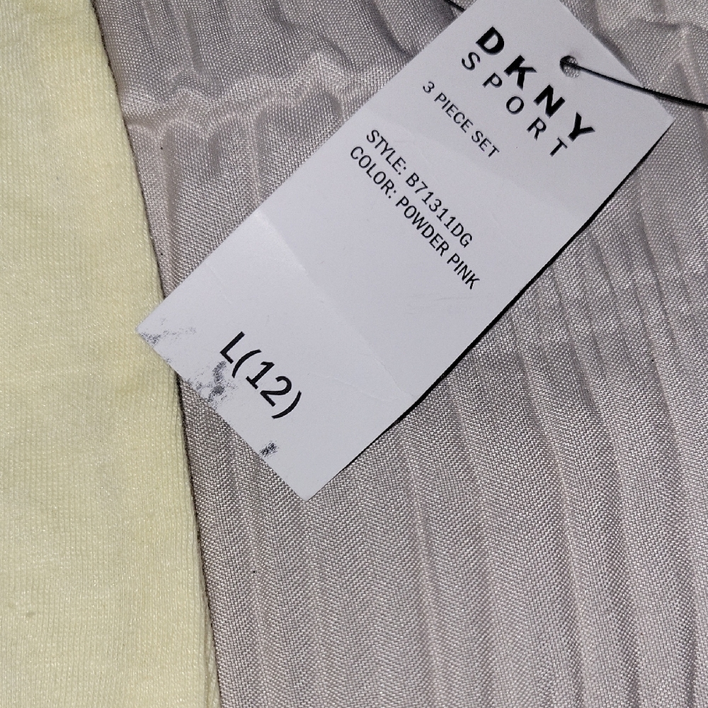DKNY Kids Light Yellow Sport Tee - Picture 3 of 4